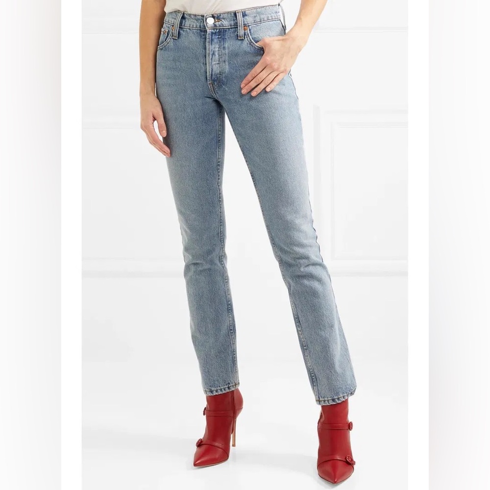 RE/DONE x Cindy Crawford - The Crawford High-Rise Straight-Leg Jeans